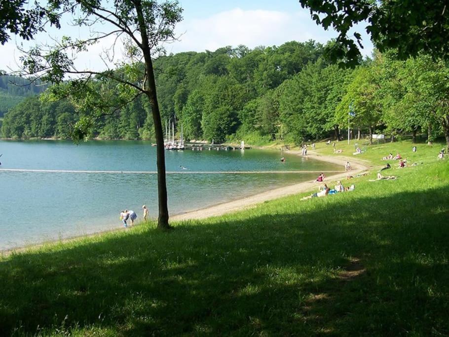 Ferienhaus Lena Im Sauerland Direkt Am Hennesee Meschede Esterno foto